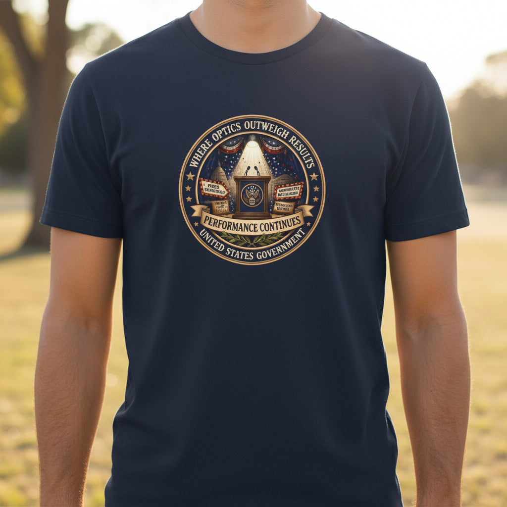T-shirt graphique Where Optics Outweigh Results