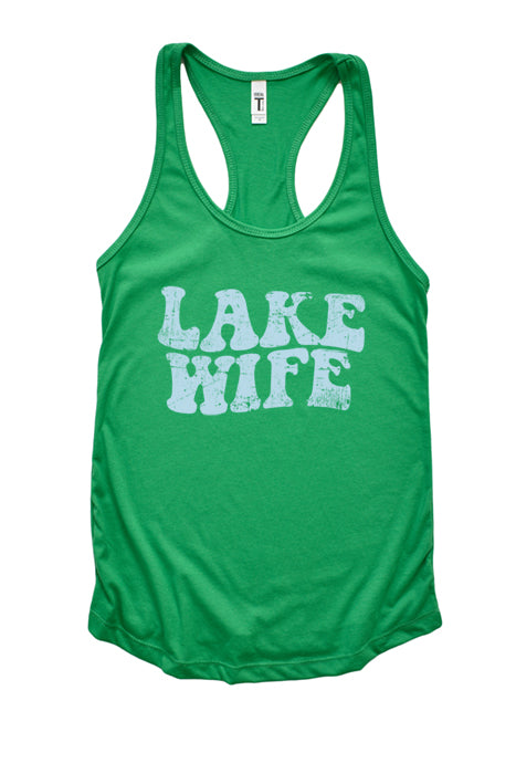 Lake Wife Racerback Tank Top