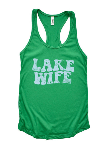Lake Wife Racerback Tank Top