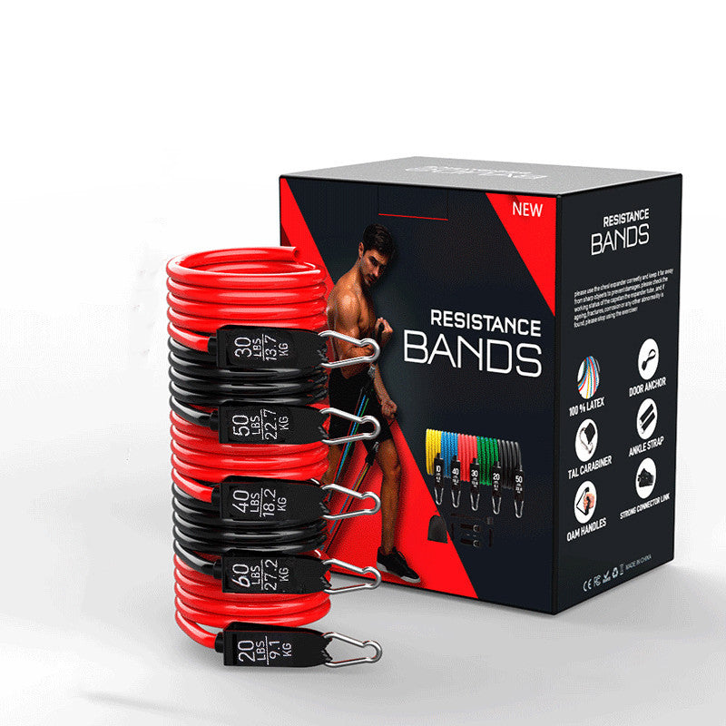 Versatile Latex Resistance Bands with Pull Rope System - Korvel