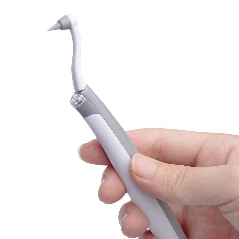 Electric Sonic Pic Tooth Stain Eraser Plaque Remover Dental Cleaning Tool Kit Tooth Teeth Whitening Sonic Tooth Pic - Korvel