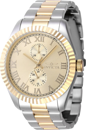 Invicta Men's Specialty Watch - Gold Dial & Stainless Steel