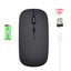 Rechargeable wireless mouse with 2.4G mute and one click return to desktop office mouse with built-in lithium battery - Korvel