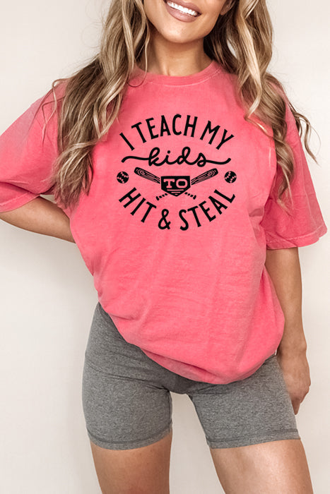 I Teach My Kids Oversized Tee 4747 CC - Korvel