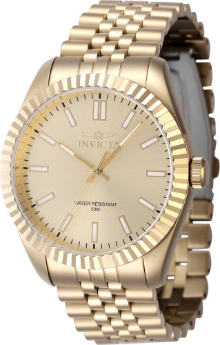Invicta Men's Specialty Watch - Gold Dial & Stainless Steel