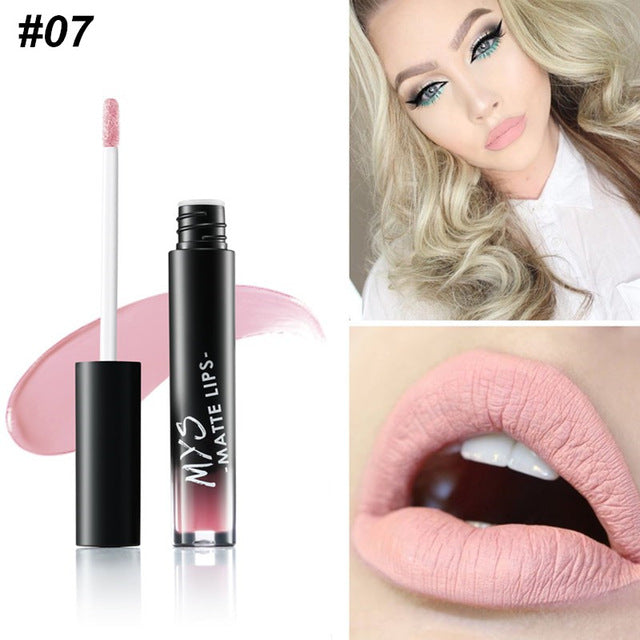 Tinte de Labios Líquido Mate MYS - Impermeable y de Larga Duración
