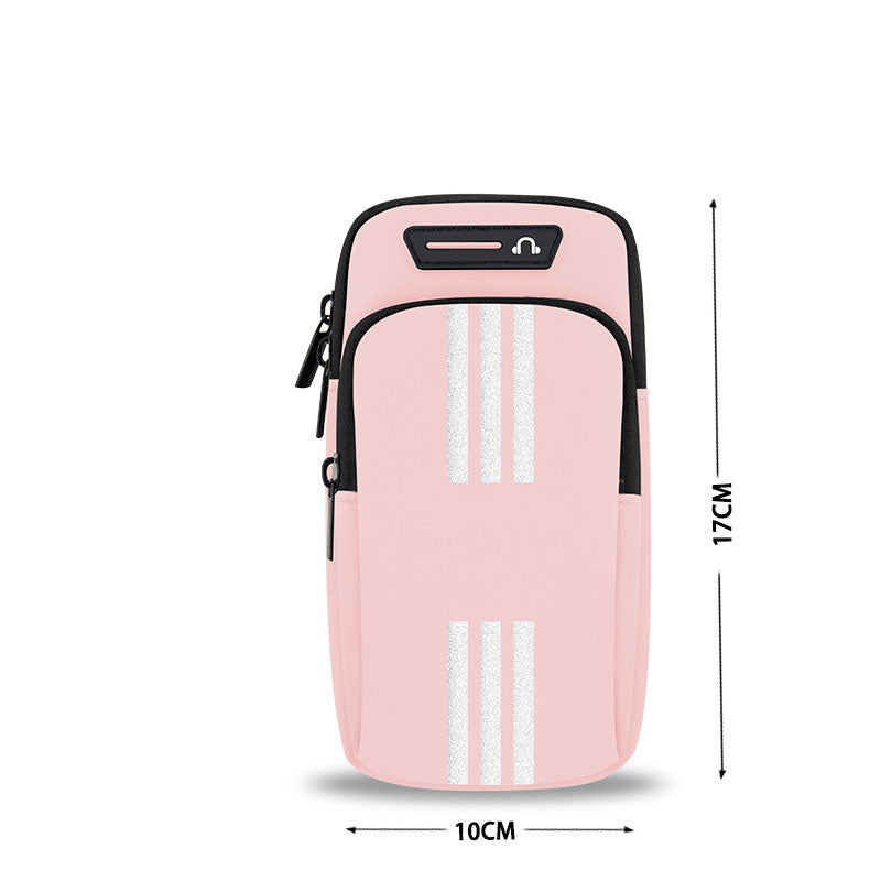 Sports Running Mobile Arm Bag Women's Fitness Wrist Bag Breathable Arm Strap Outdoor Cycling Fitness Arm Cover Men's Handbag - Korvel