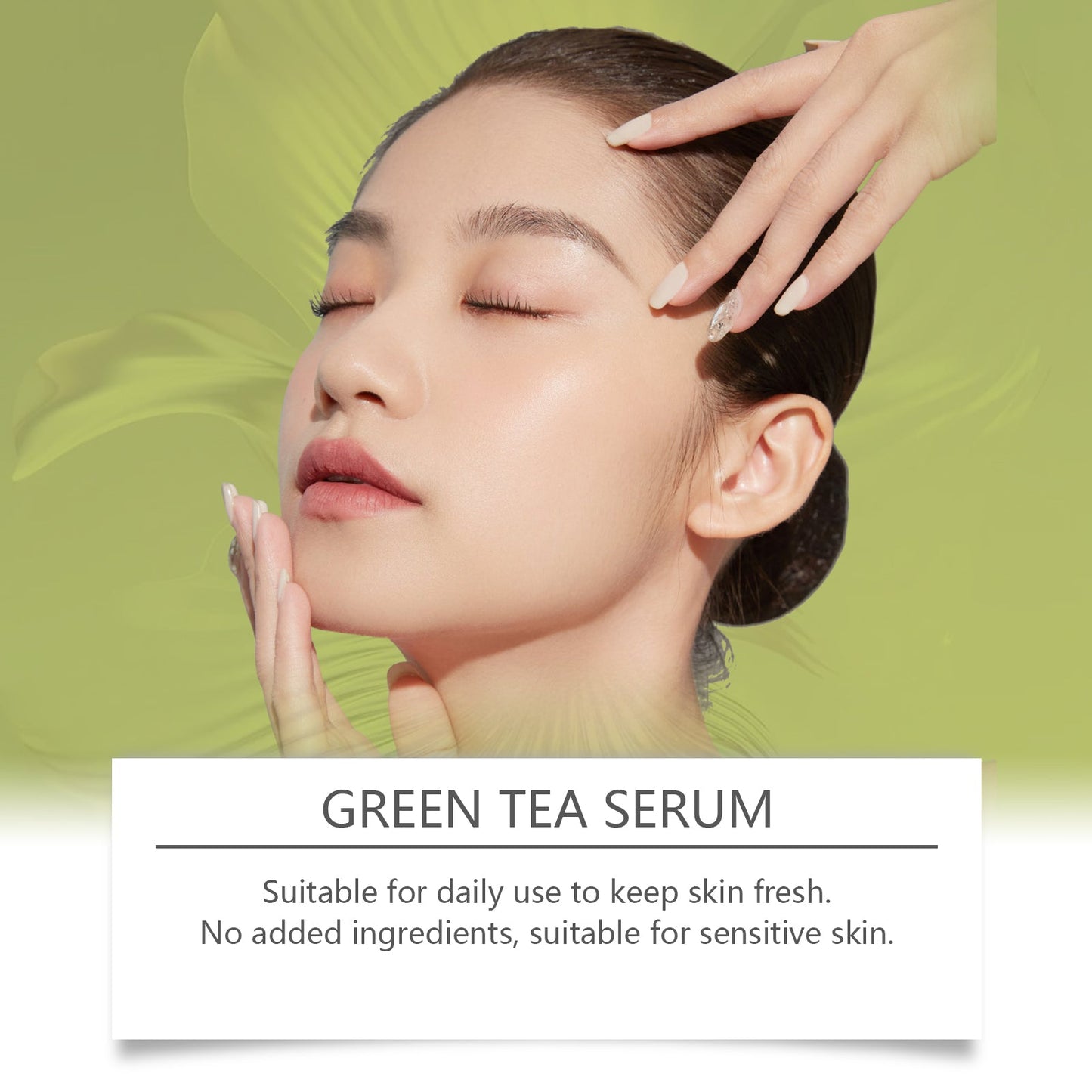 Essence hydratante au thé vert pour une peau radieuse