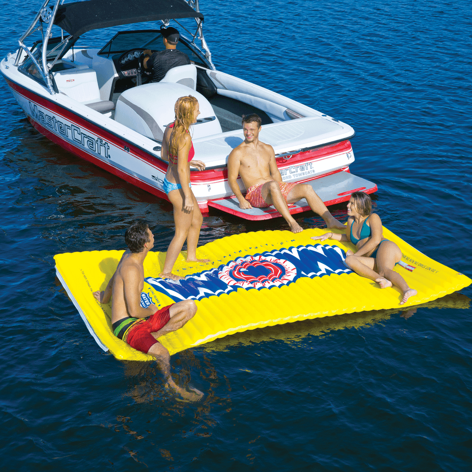 Camino y Lounge Flotante WOW Watersports para Piscina y Lago - Rojo