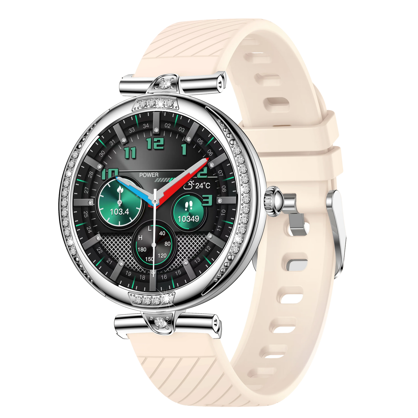 NX17 Pro Smart Watch Fashion Dimanond Ladies Wristwatch Amoled Bluetooth Calling Health Monitoring Women Fitness Smartwatch - Korvel