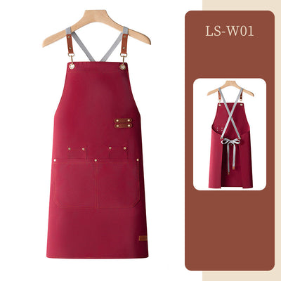 Waterproof apron customized logo printing for catering - Korvel