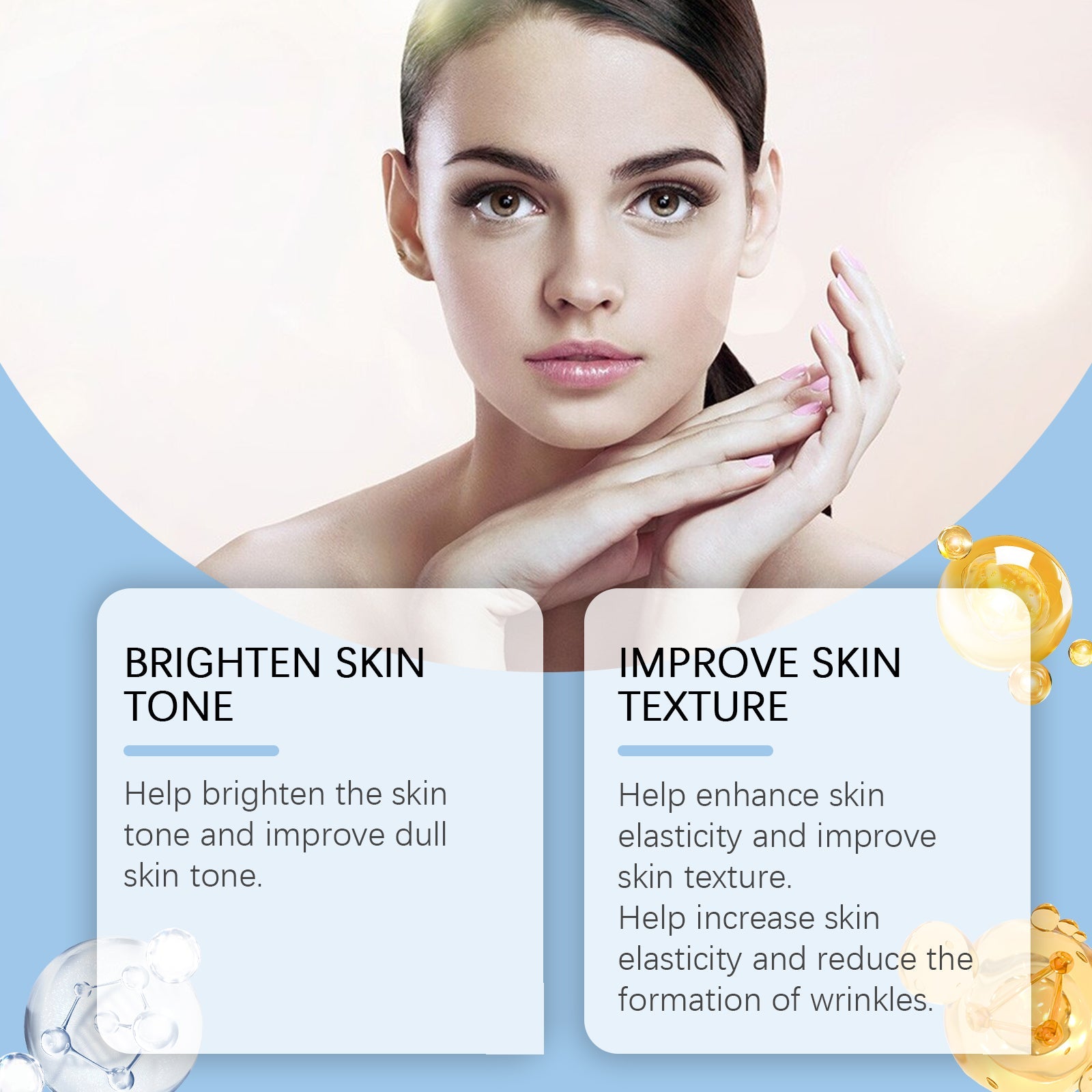 Facial Moisturizing Essence, Facial Moisturizing Skin Moisturizing, Brightening And Firming Skin Care Essence - Korvel