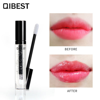 QIBEST Transparent Color Lip Gloss - Moisturizing & Plumping