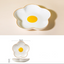 Creative Sun Egg Ceramic Bowl and Dish Set Cute Rice Bowl, Plate, Handle, Plate, Tableware, Home Breakfast Soup Plate - Korvel