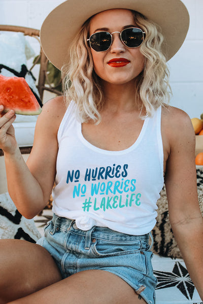 No Hurries Racerback Tank Top