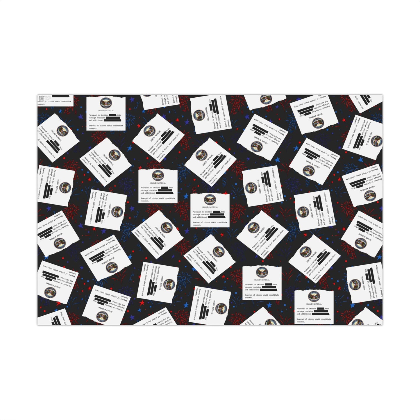 Papel de Regalo de Celebración Clasificado – Diseño de Fuegos Artificiales Patrióticos