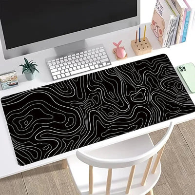 Premium Large Topographic Gaming Mouse Pad - 31.5 x 11.8in