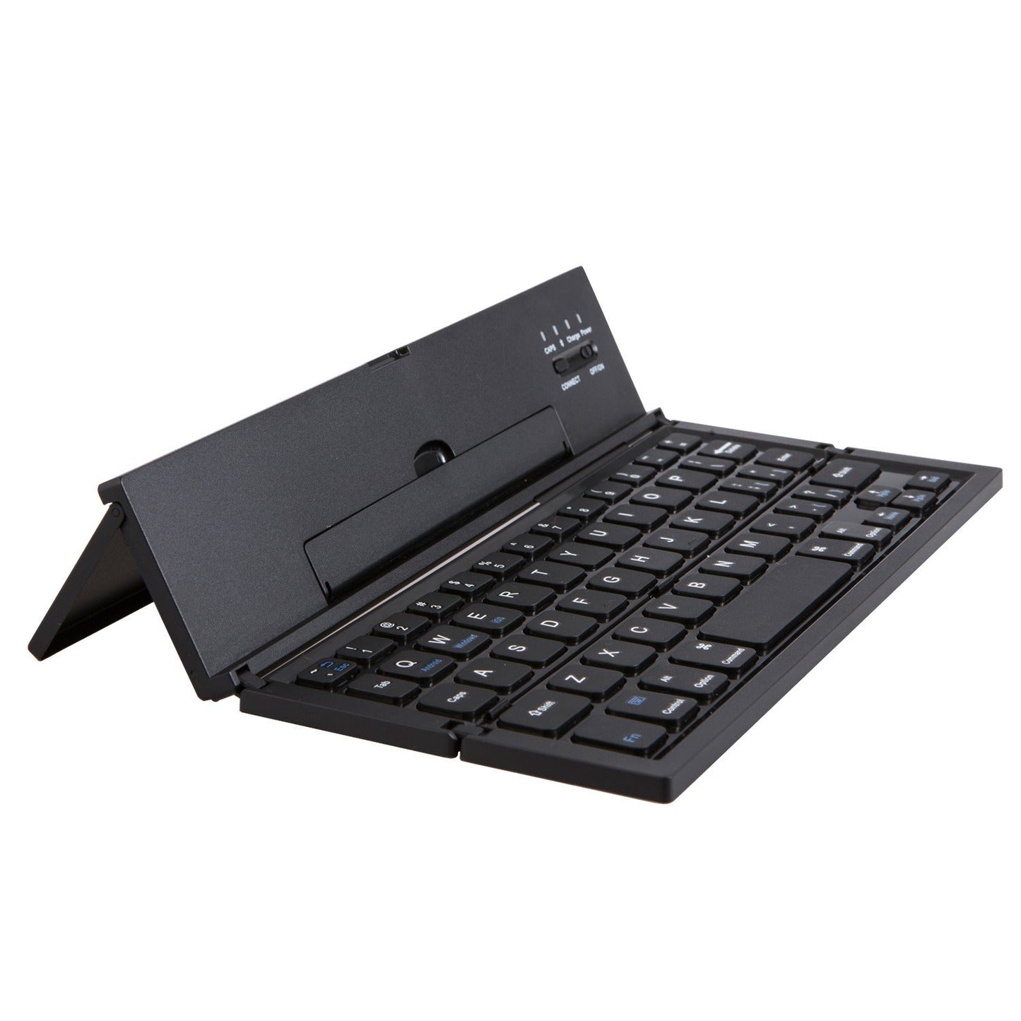 Mini blue tooth foldable pc keyboard portable notebook three fold keyboard for business laptop pad computer - Korvel