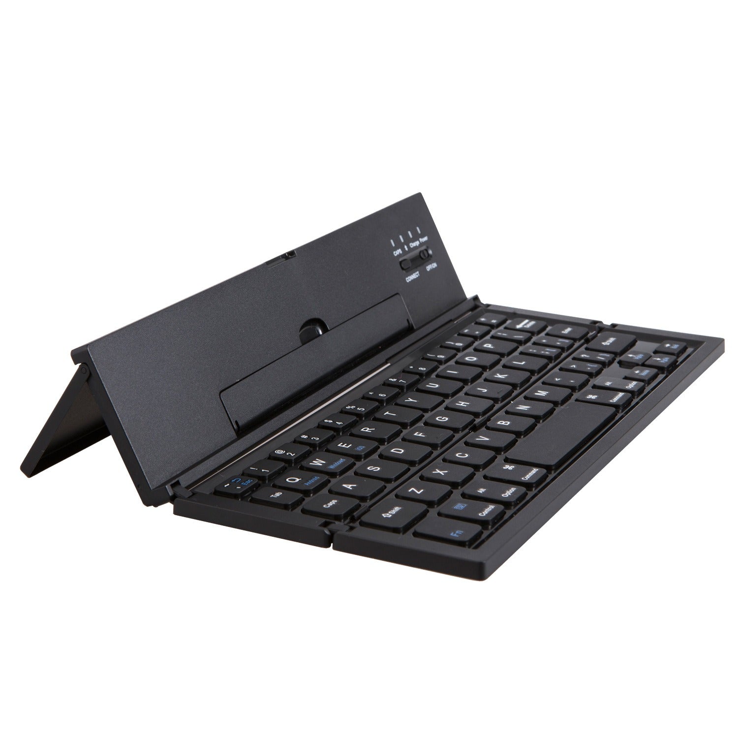 Mini blue tooth foldable pc keyboard portable notebook three fold keyboard for business laptop pad computer - Korvel