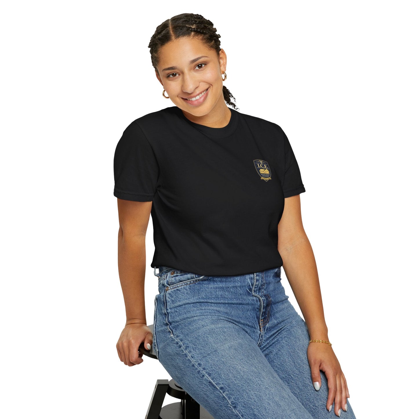 I.C.E. Badge T-Shirt | Institute of Cozy Excellence Tee