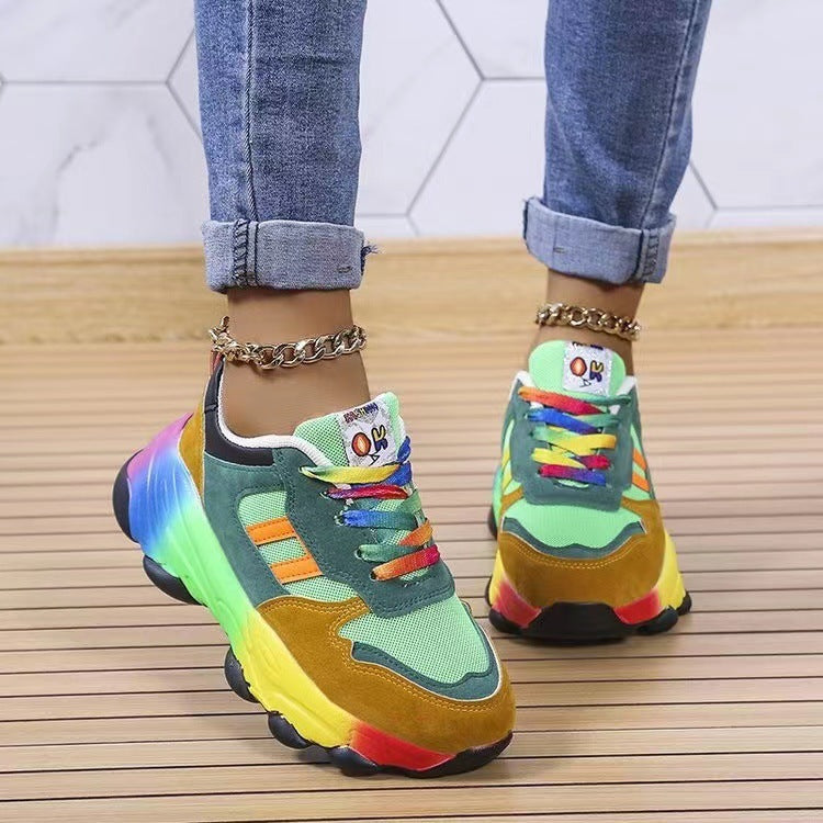 Zapatos Papá de Color Primavera y Otoño