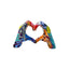 Internet celebrity graffiti, love gesture ornaments, home living rooms, offices, desktop exhibition halls, resin handicrafts, decorative products - Korvel
