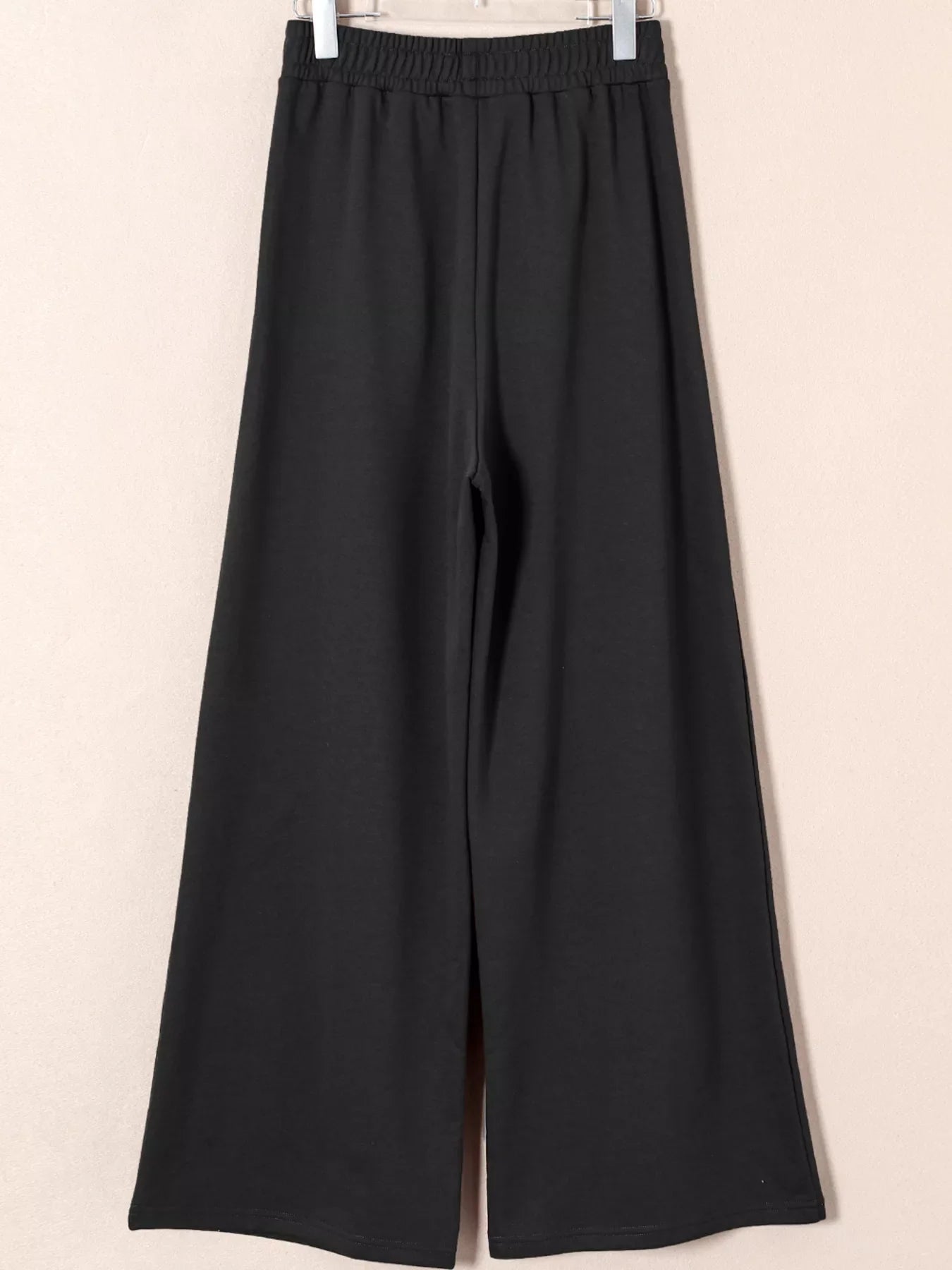 Pantalons de survêtement plissés à taille haute élastique à nouer