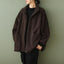 Manteau enveloppant en lambswool décontracté grande taille pour femmes