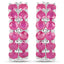 3.12 Carat Genuine Ruby Sterling Silver Hoop Earrings