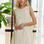 Robe Shift Sans Manches à Col Ronde avec Appliqués