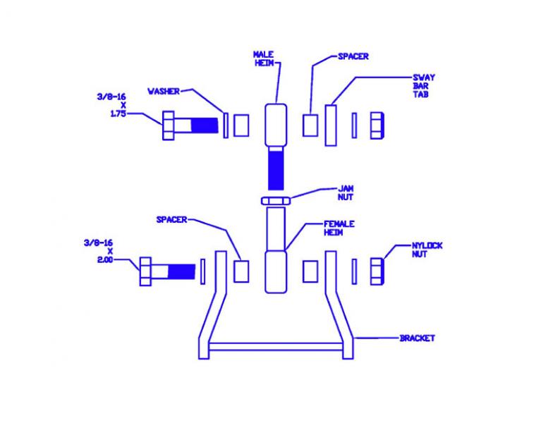Kit de Adaptador de Barra Estabilizadora Progress para Honda Civic (01-05)