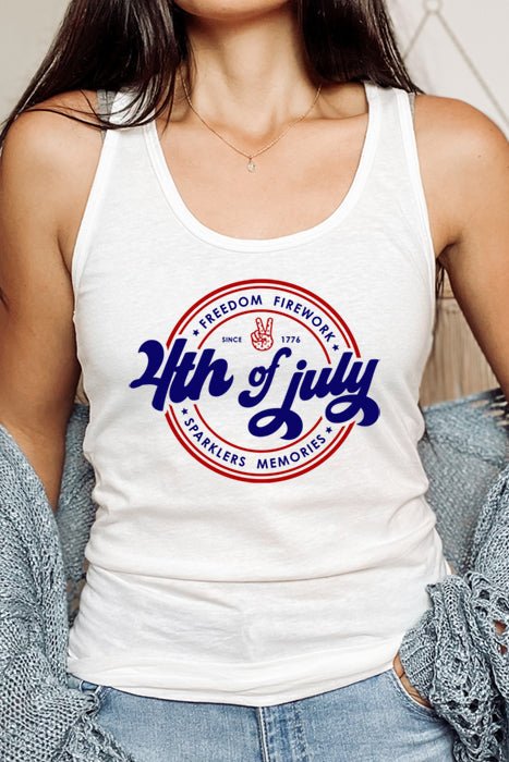 Patriotic Racerback Tank for 4th of July Celebrations - Korvel