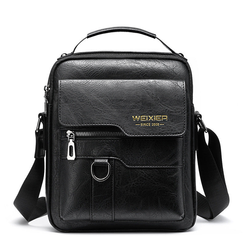 Sac messager pour homme premium - Sac bandoulière en PU cuir élégant