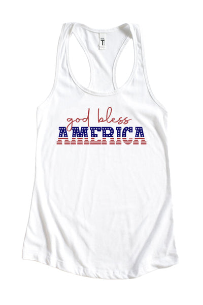 God Bless 4772 Racerback Tank Top