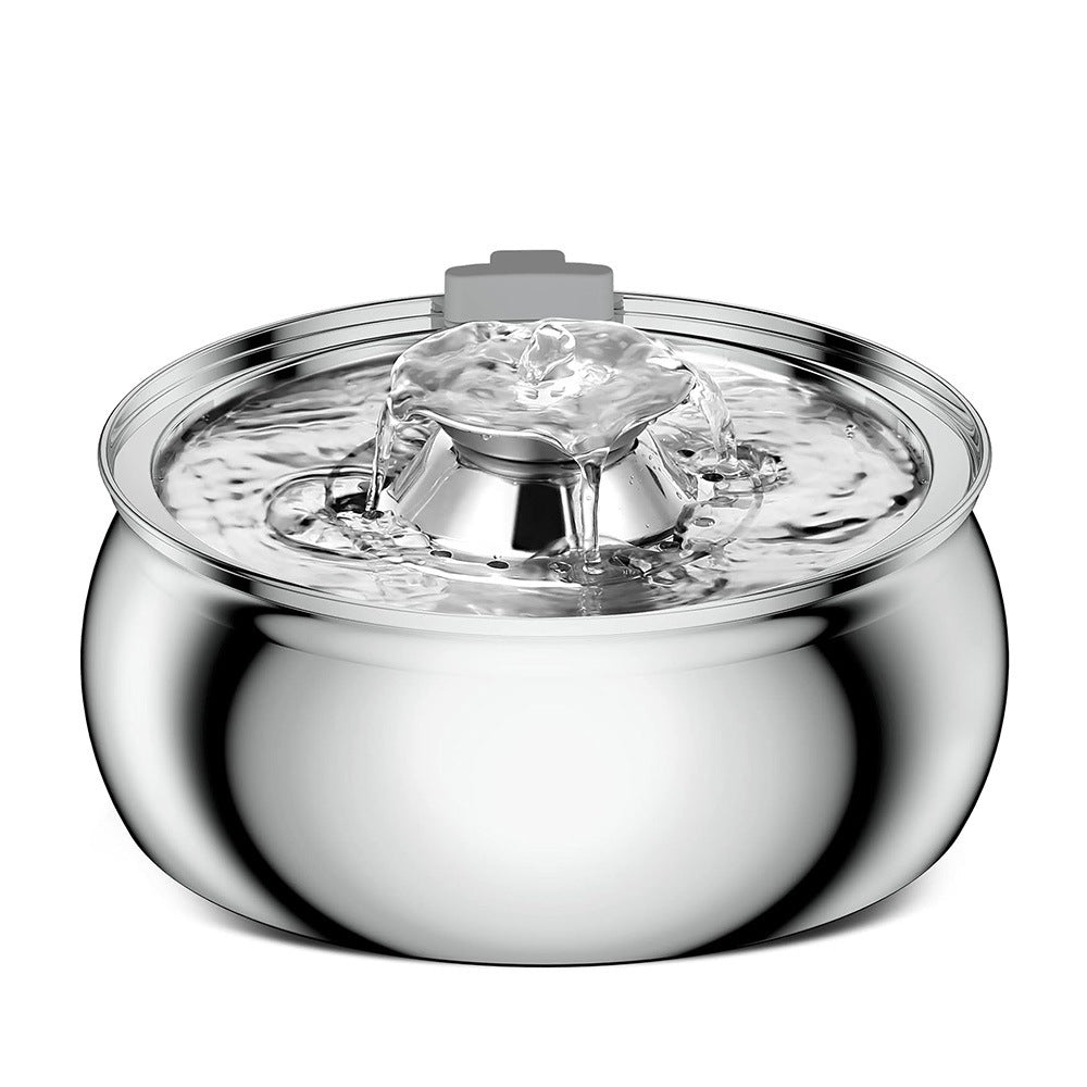 Distributeur d'eau intelligent en acier inoxydable premium pour animaux de compagnie