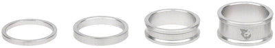 Wolf Tooth Headset Spacer Kit - 3mm, 5mm, 10mm, 15mm Raw Silver