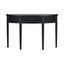 U-Style Distinctive Features of Pine Veneer Console Table with Vertical Stripe Drawer Fronts and Four Legs - Korvel