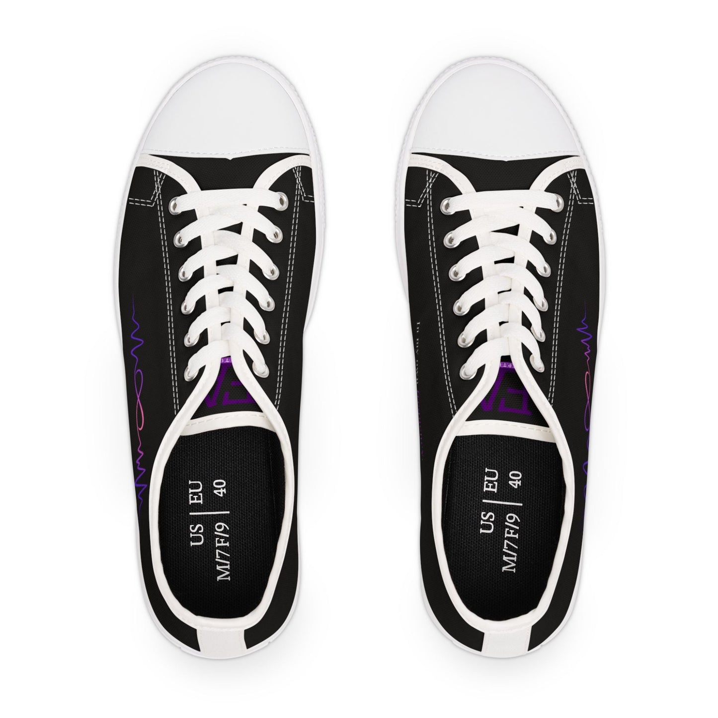 Women’s Low-Top Sneakers – Epilepsy Awareness Design