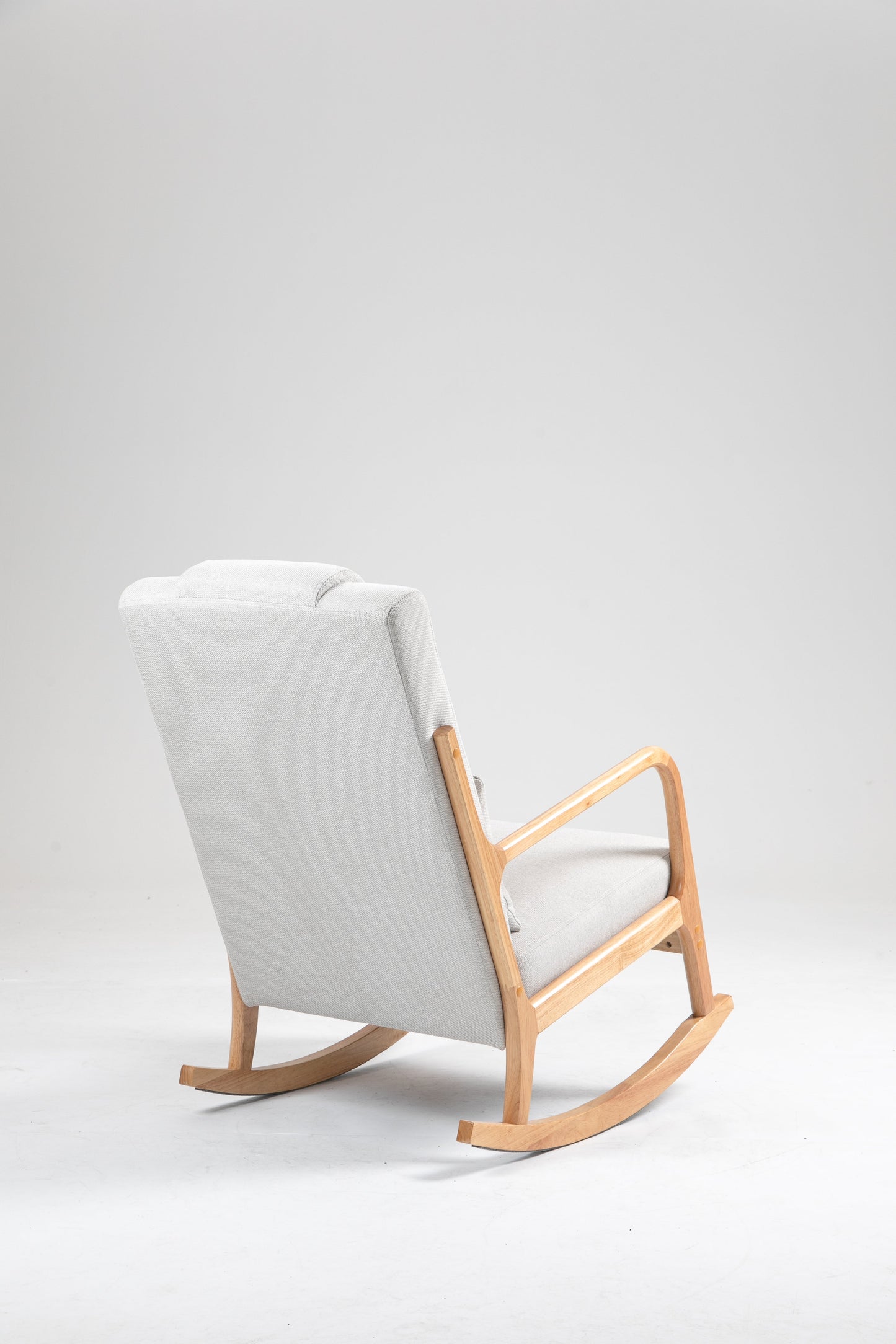 Chaise Berçante Rembourrée Classique avec Coussin Lombaire