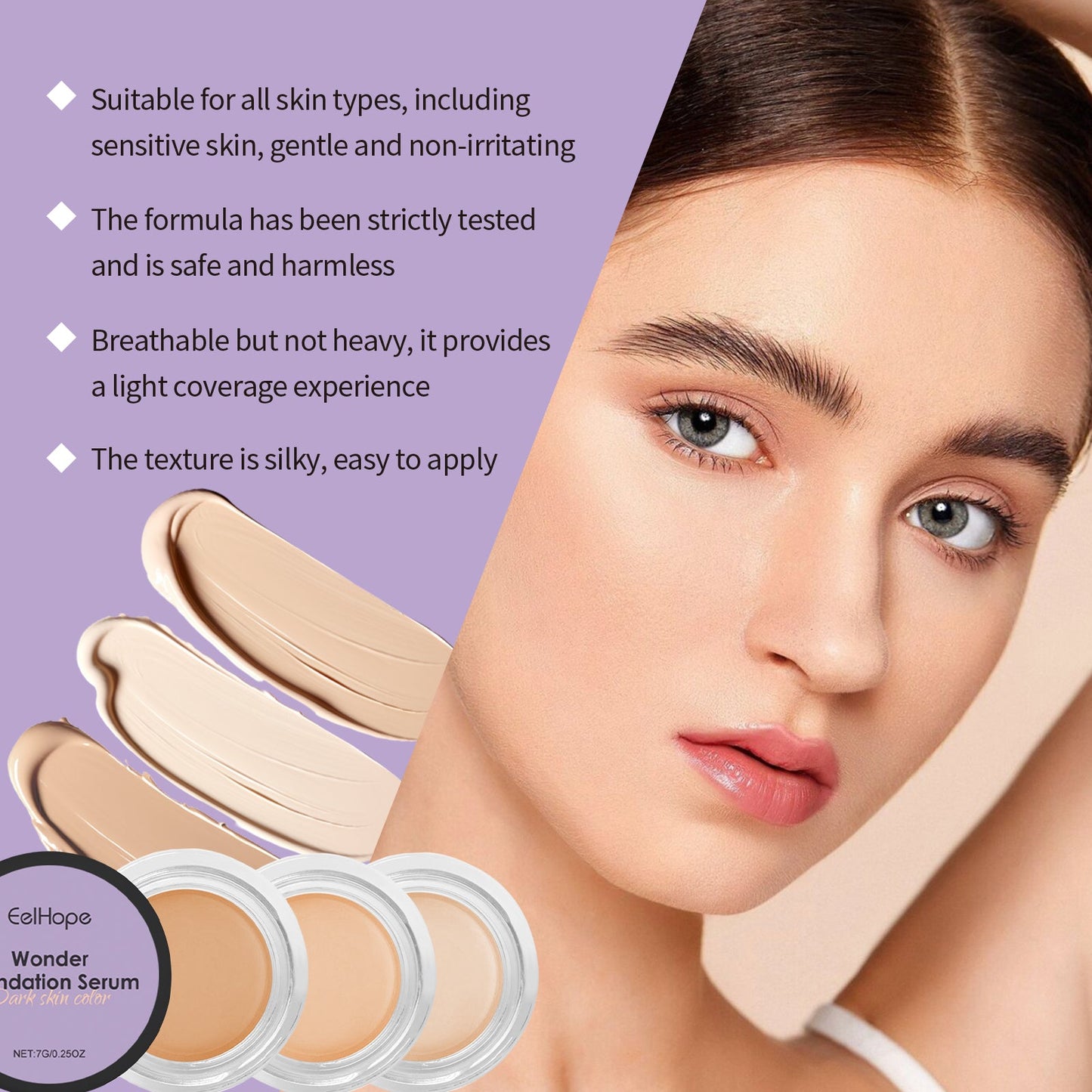 Long Lasting Moisturizing Concealer Long Lasting Moisturizing Natural Concealer Is Waterproof, Sweat Resistant And Lightweight Without Removing Makeup - Korvel