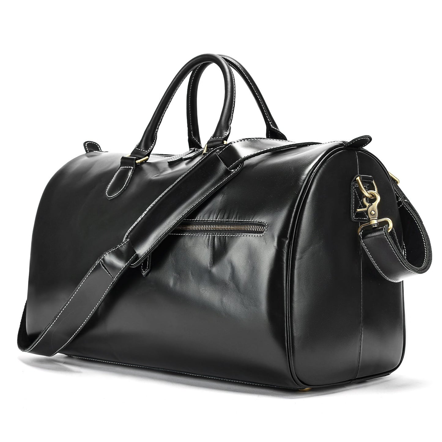 Bolso Cruzado de Cuero Vintage de Gran Capacidad para Viajes