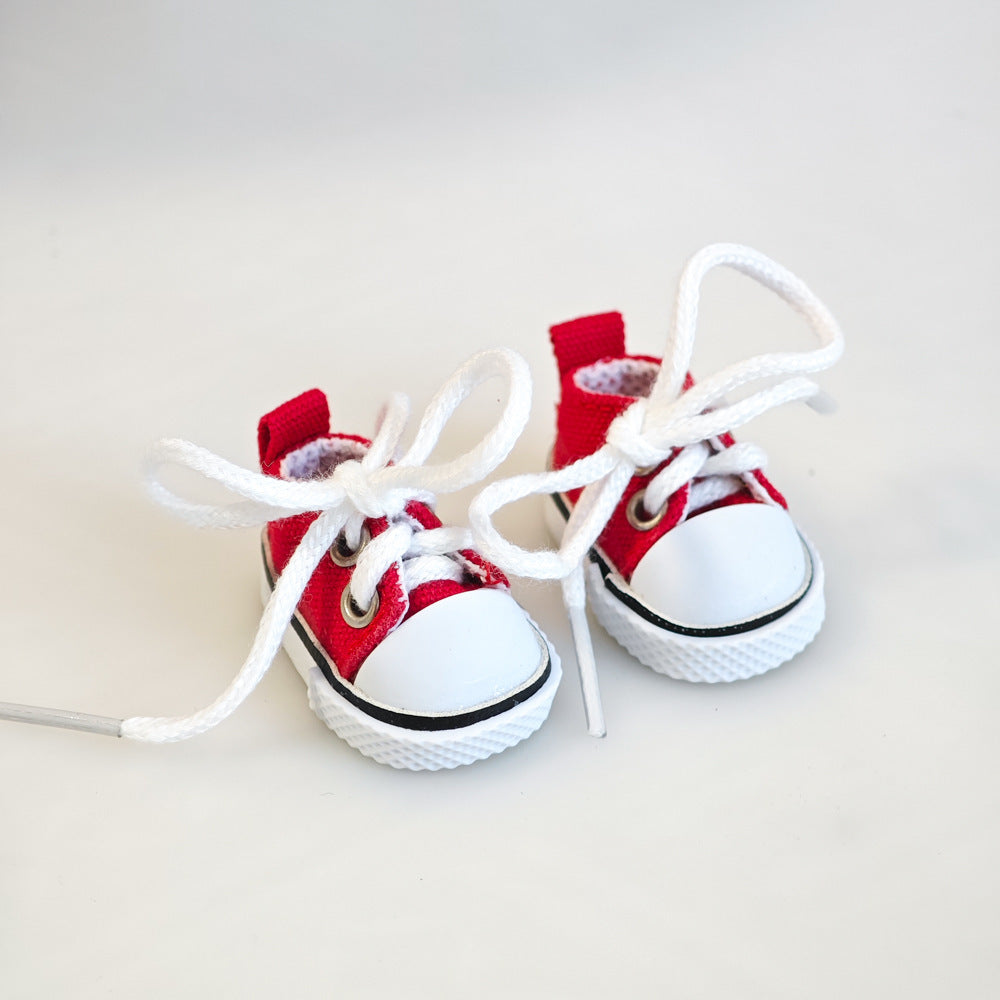 Party Shoes DIY Accessories Labubu Baby Clothes Labubu Rubber Macaron Shoes Fabric One Plush Second Generation - Korvel