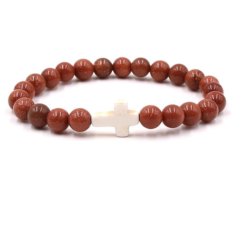 Fashion bead jewelry cross bracelet - Korvel