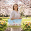 Curious Garden Cat Weekender Bag – Watercolor Floral Tote