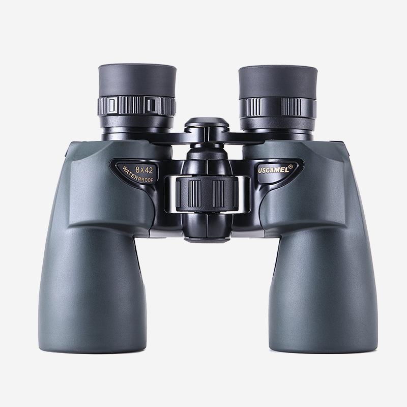 USCAMEL Binoculars 8x42 Professional Hunting Telescope Watching Birds Camping(Olive Green) - Korvel