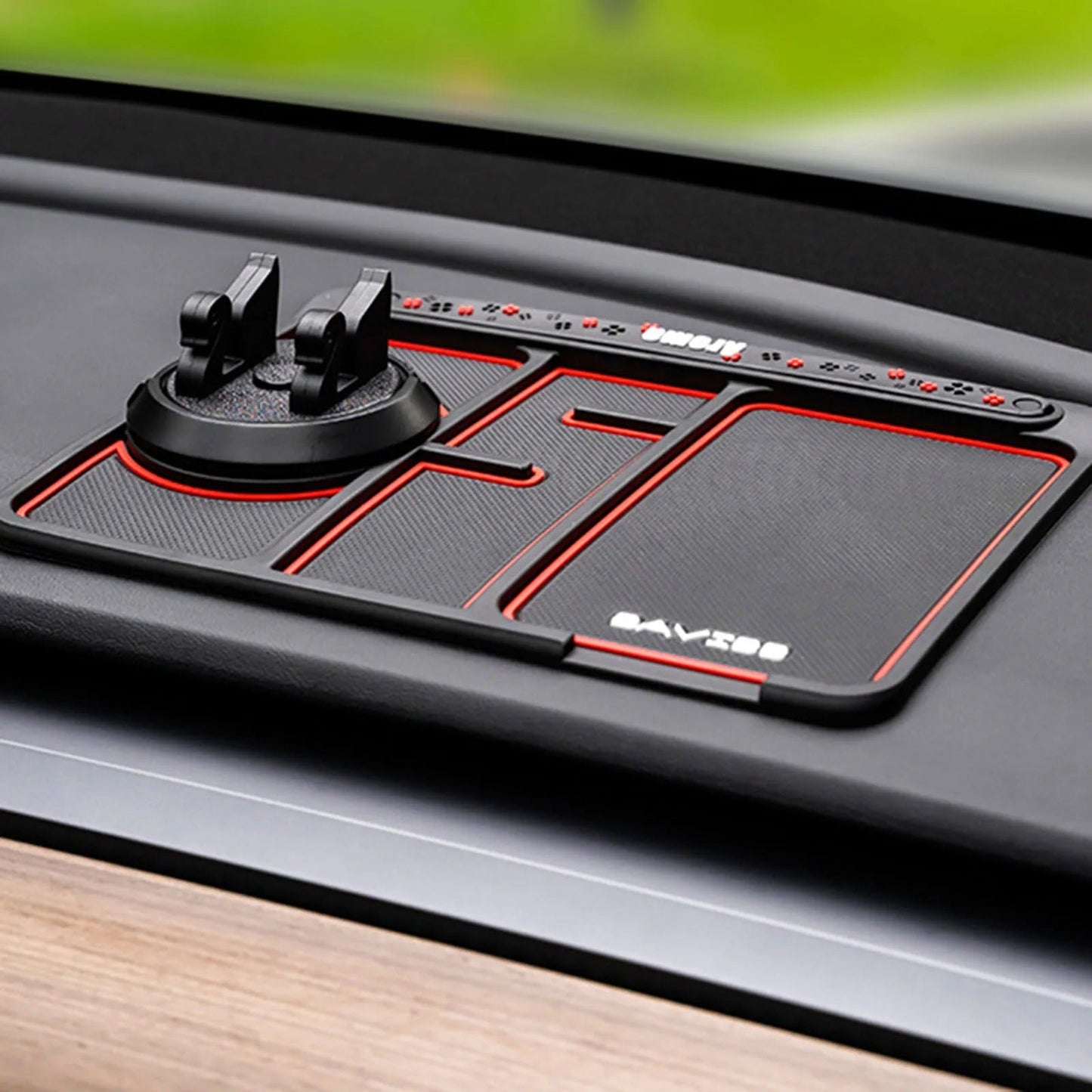 Personalized Multifunctional Anti-Slip Car Mat & Phone Holder