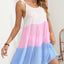 Color Block Spaghetti Strap Cover-Up Dress