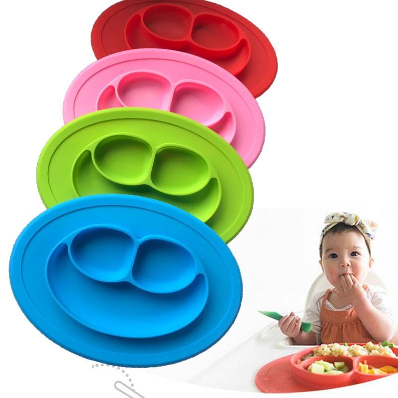 Silicone Material Baby Dining Plate - Korvel
