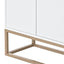 TREXM Modern Sideboard Elegant Buffet Cabinet with Large Storage Space for Dining Room, Entryway (White) - Korvel