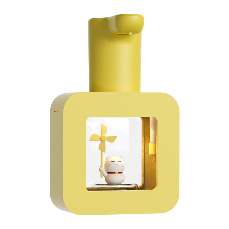 Cute Cat Rechargeable Touchless Automatic Soap Dispenser 400ml Kids foam Soap Dispenser with Night Light - Korvel